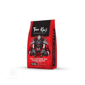 دانه قهوه میکس 100% روبوستا قرمز تام کینز