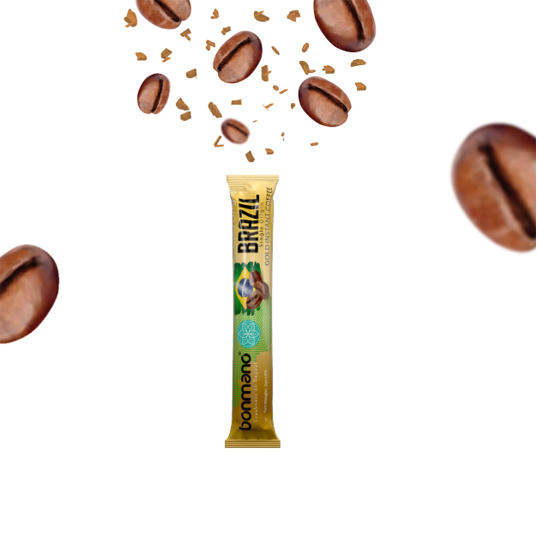 قهوه فوری گلد برزیل ساشهای بن مانو(8عددساشه)