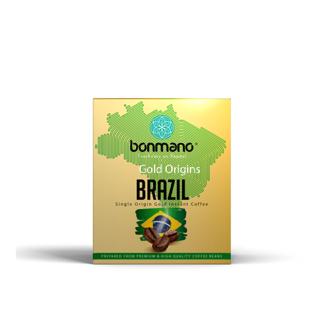 قهوه فوری گلد برزیل ساشهای بن مانو(8عددساشه)